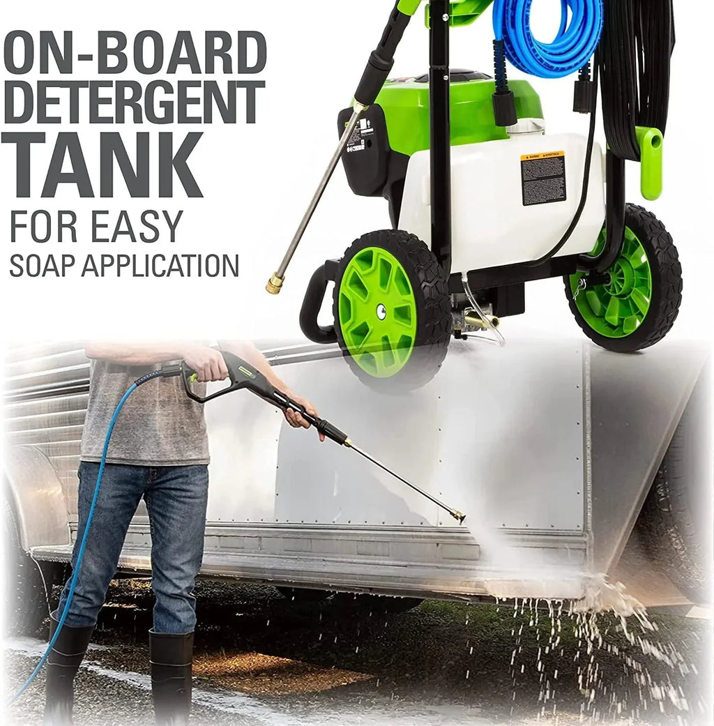 Greenworks Brushless Electric Pressure Washer 2300-PSI 14 Amp 2.3-GPM - JettFlow