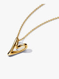 Organically Shaped Heart Pendant Necklace