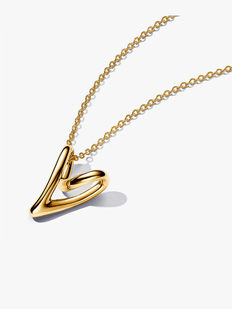 Organically Shaped Hearts Necklace Layering Set