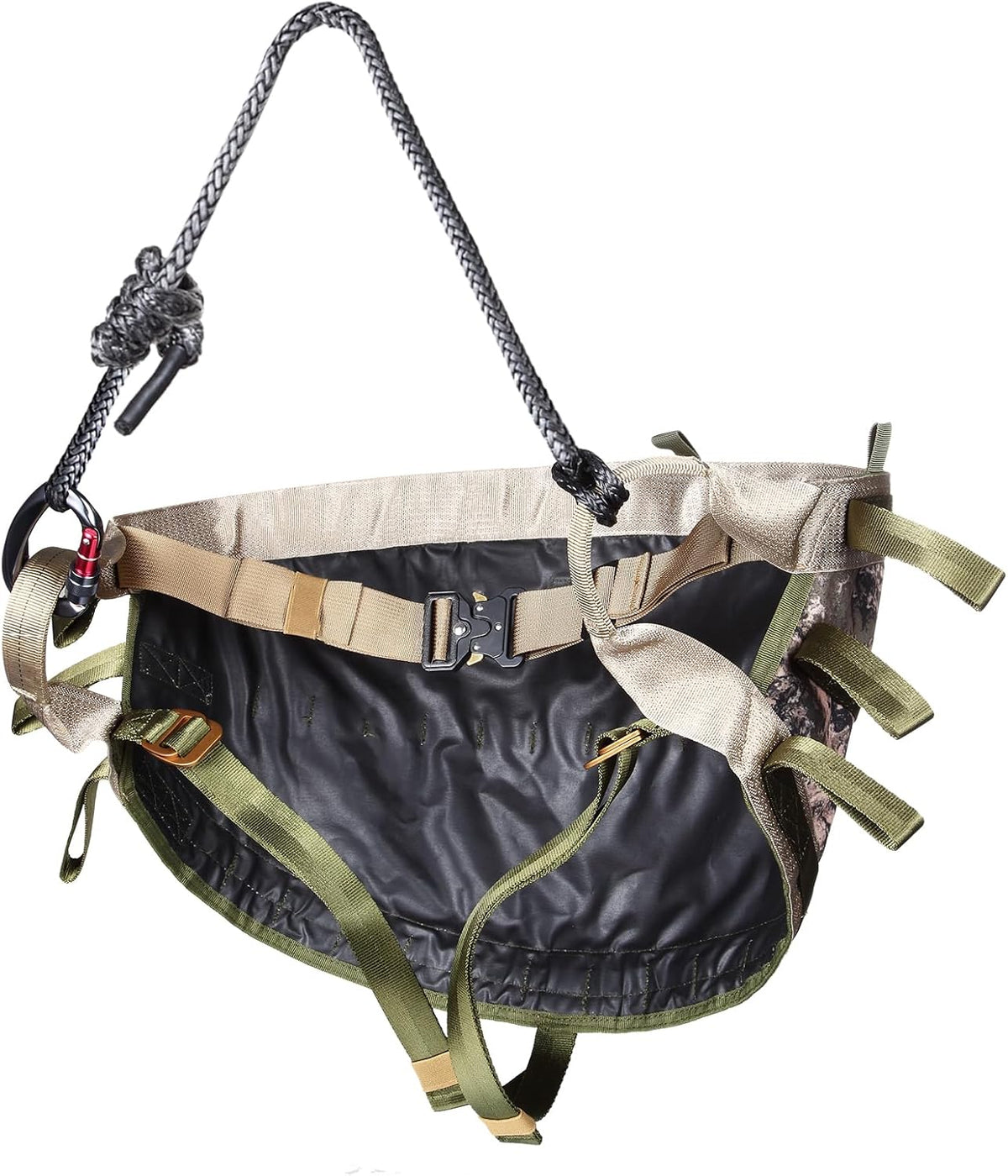 UIIHUNT Tree Saddle Hunting Kit With 16 x 12 in Platform, Gen1 Saddle And 4-Pack Climbing Sticks - Full Mobile Tree Saddle Hunting System
