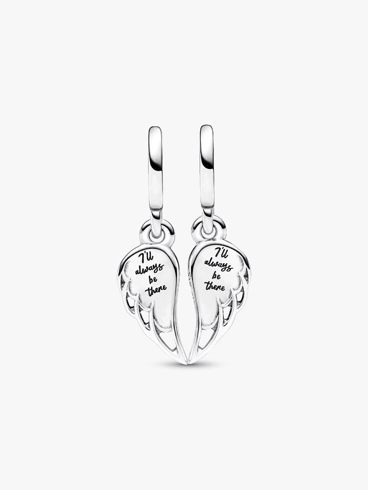 Sparkling Splitable Angel Wings Dangle Charm