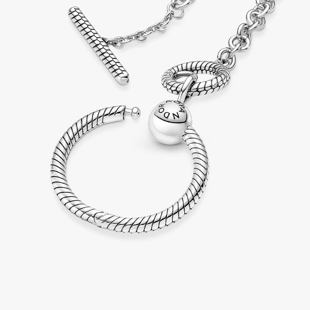 FINAL SALE - Pandora Moments O Pendant T-bar Necklace