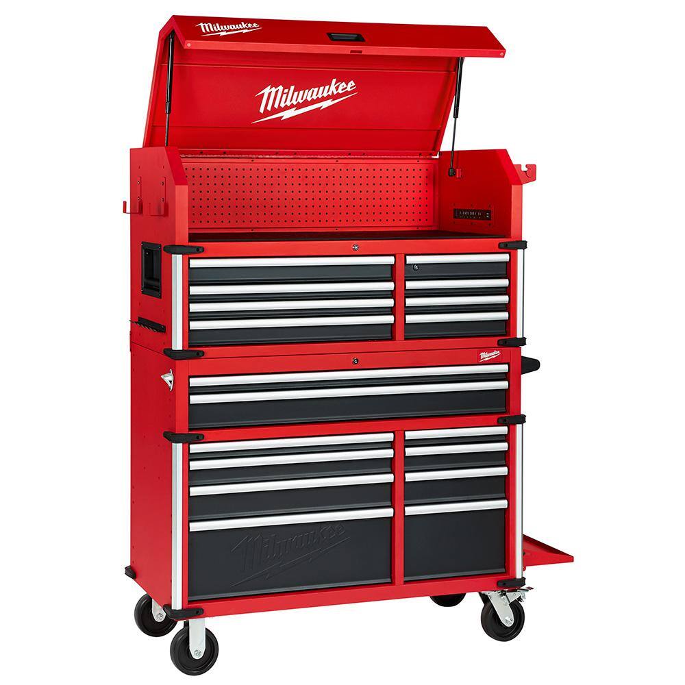 High Capacity 46 in. 18-Drawer Tool Chest And Cabinet Combo - 48-22-8546