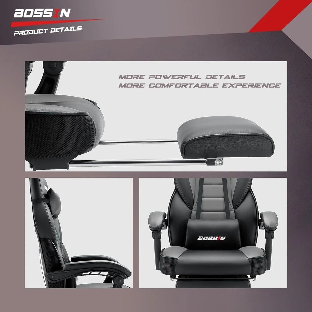 Racing Style Gaming Chair, 300 lbs Big And Tall High Back Computer Chair