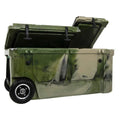 Pioneer Dual Compartment Insulated Cooler With Wheels, 75 Quart, Forest Camo