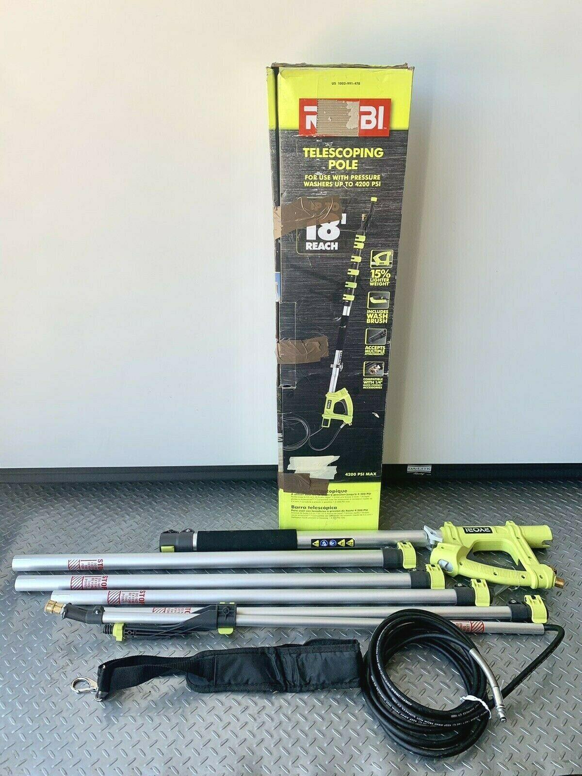 Ryobi 18 ft. Pressure Washer Extension Pole Up To 4200 PSI - RY31EP26
