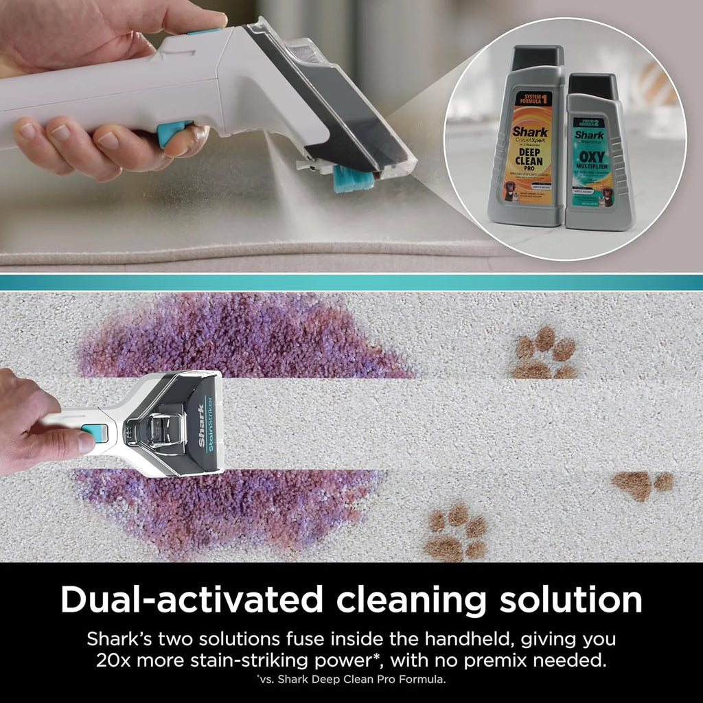 Shark CarpetXpert Carpet Cleaner, Cyan, 13.15 in D x 11.97 in W x 43.5 in H - EX201