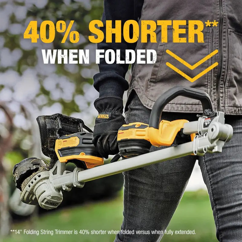 DEWALT 20V MAX 14 in Folding String Trimmer Tool Only - DCST922B