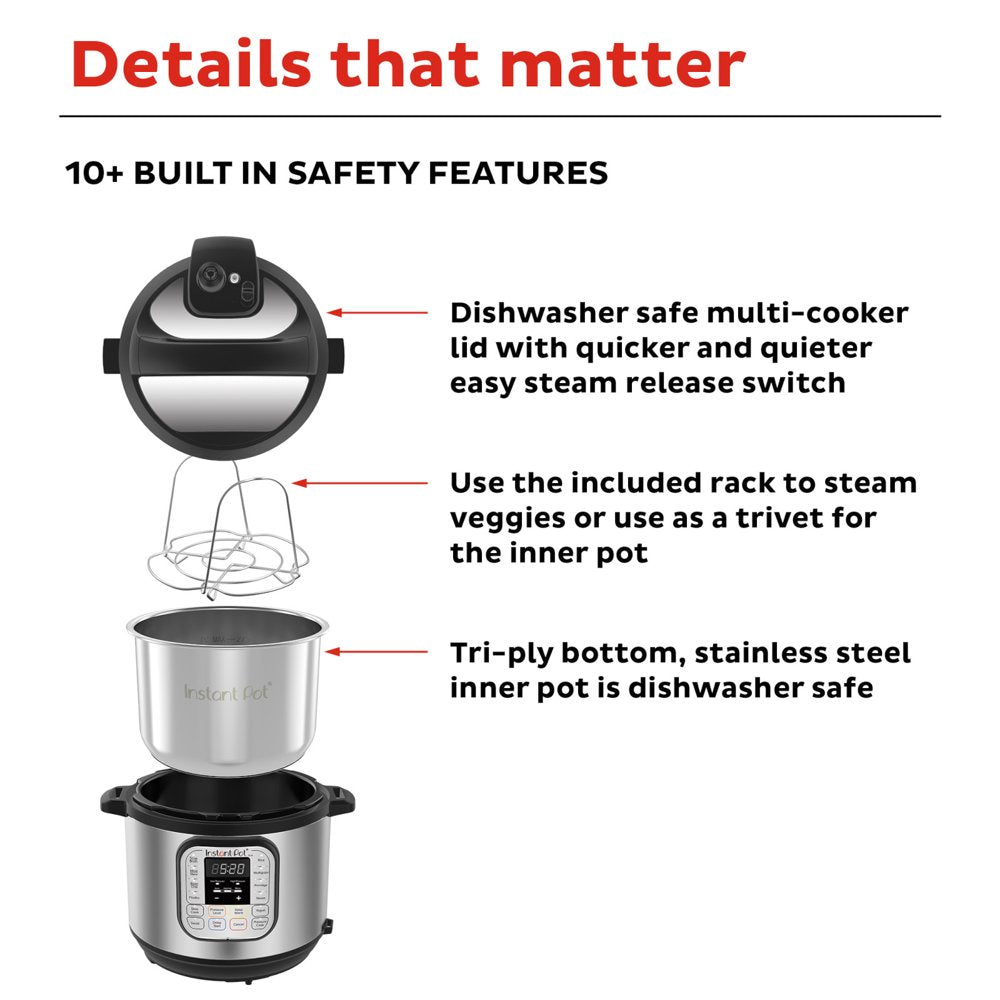 Electric Pressure Cooker 7 In 1 With Easy Release Steam