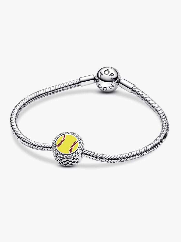Engravable Softball Charm