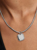 Engravable Square Tag Pendant