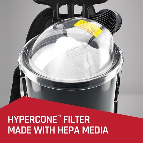 Commercial Shoulder Vac Pro Backpack Bagged Vacuum Cleaner With HEPA Media Filter, Black - C2401