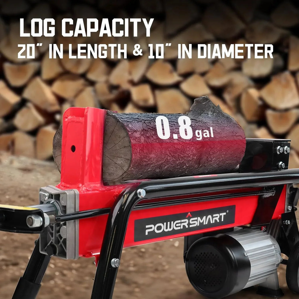 PowerSmart Electric Hydraulic Log Splitter 7-Ton, 15 Amp - DB6407