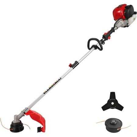 Powersmart 31cc 4-Cycle 15lb Straight Shaft Gas String Trimmer and Brush Cutter