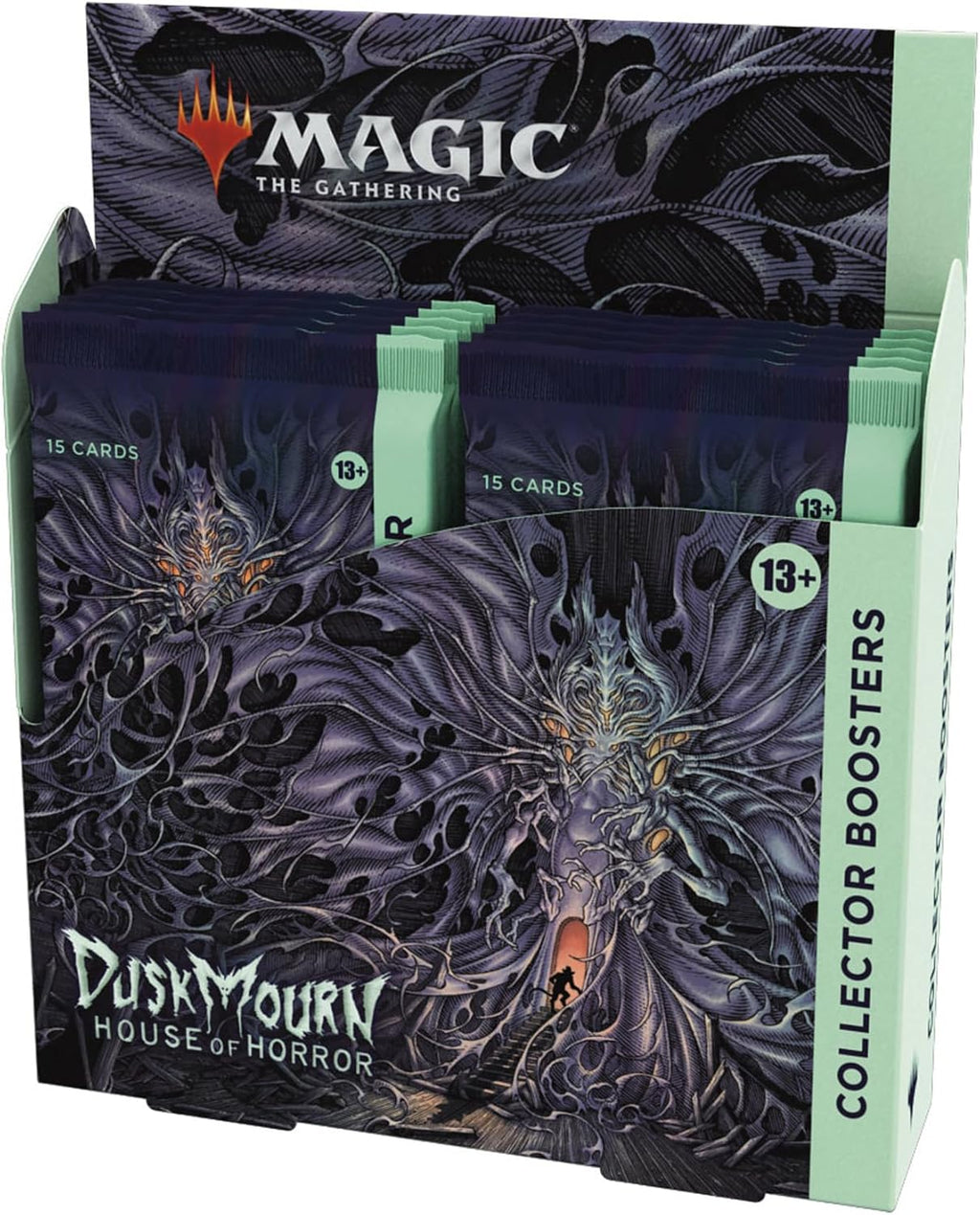 Magic: The Gathering Duskmourn: House Of Horror Collector Booster Box, 12 Packs, 15 Cards Each - D34460000