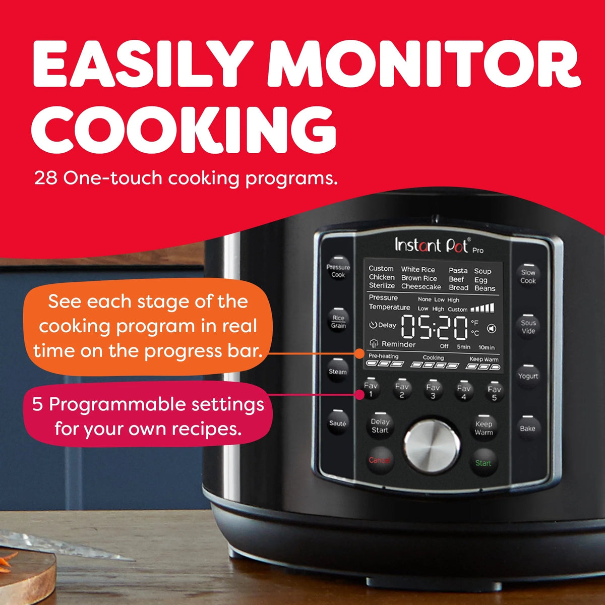Instant Pot Pro 8-Quart 10-in-1 Electric Pressure Cooker