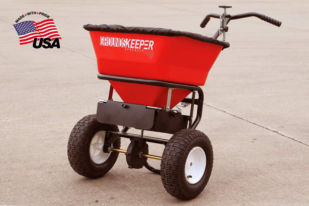 Groundskeeper Walk Behind Push Spreader, 100 lb Capacity - 3039632R