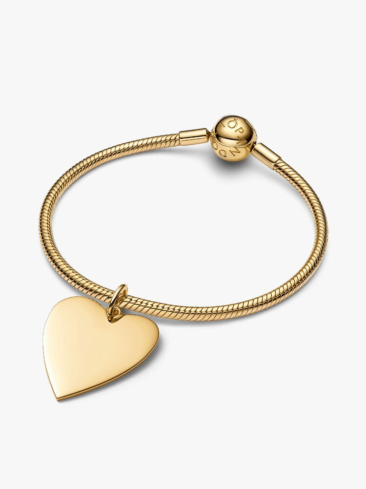 Engravable Heart Oversized Tag Pendant