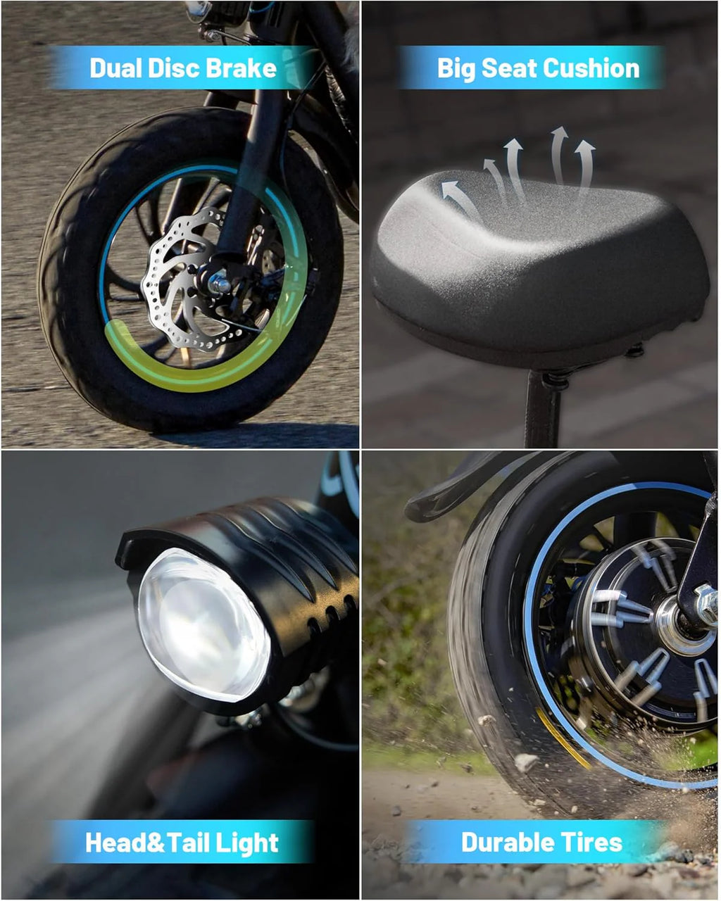 Adults Electric Scooter With Large Middle Basket - 550W And 650W Styles
