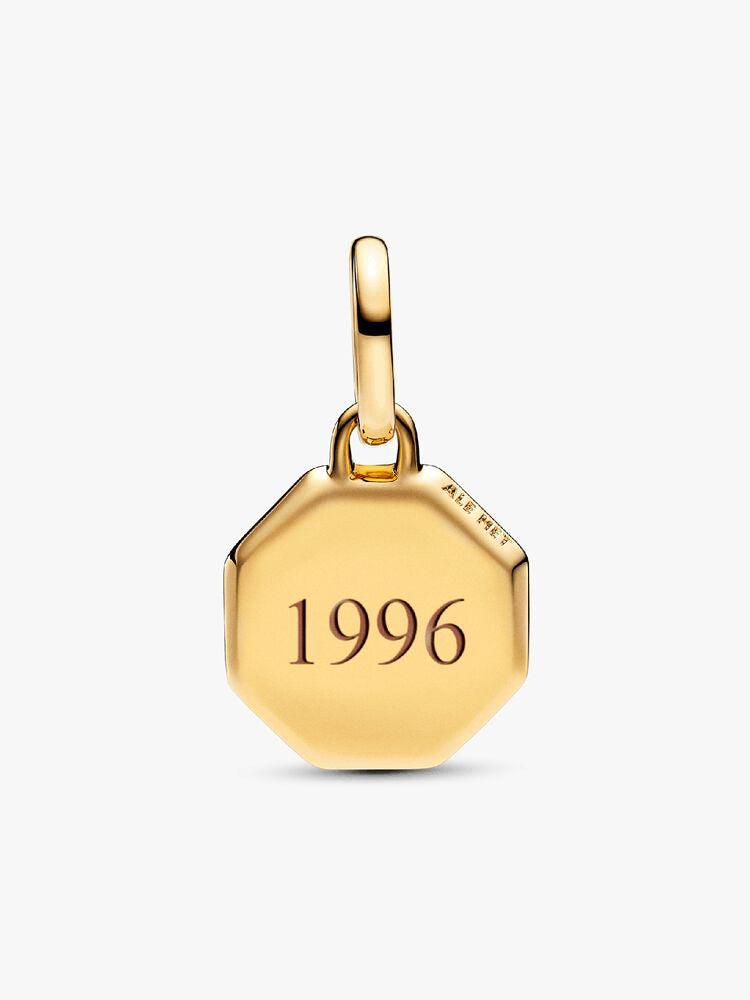 Blue Engravable Mini Medallion Charm