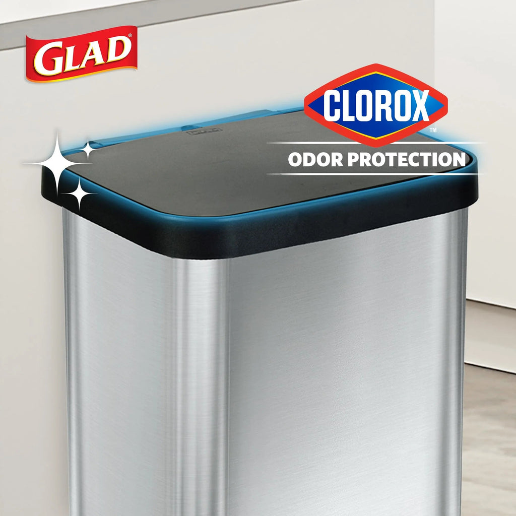 20 Gallon Stainless Steel Step Trash Can With Odor Control