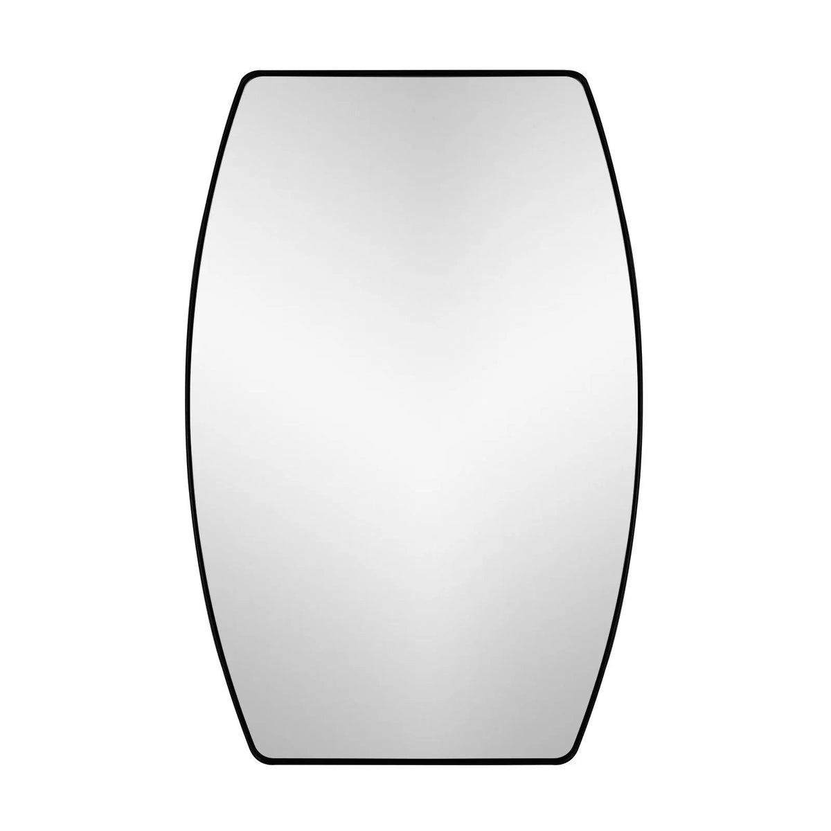 Oblong Metal Wall Mirror, 18 or 24 - Black, Gold, or Silver