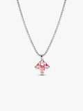 Pandora Nova 14k White Gold Lab-grown Pink Diamond Pendant Necklace