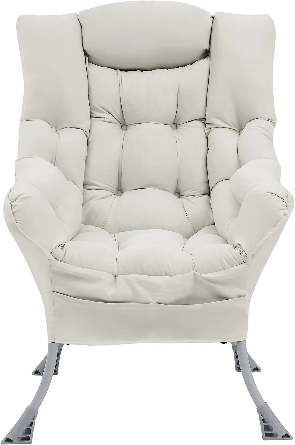 Living and More High Back Fabric Lazy Chair