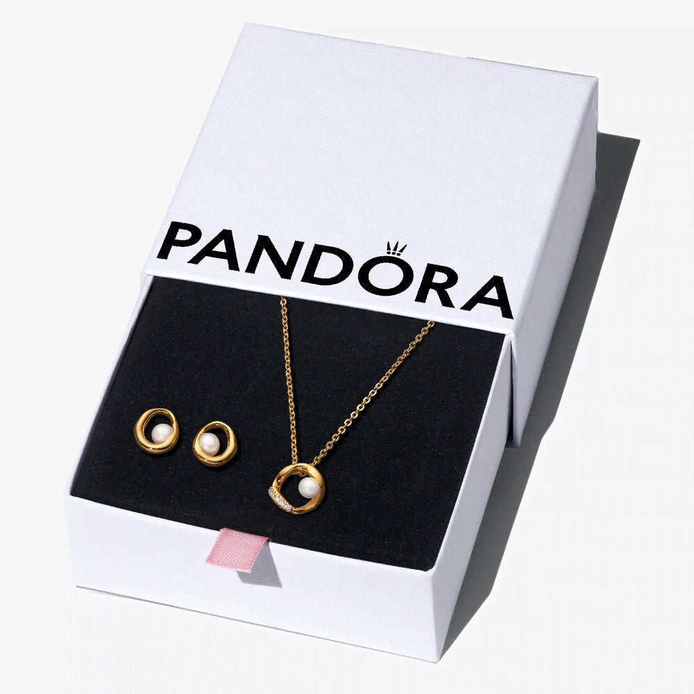 Organic Sparkle and Pearl Jewelry Gift Set