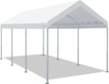 ADVANCE OUTDOOR Heavy Duty Portable Carport 10x20 ft, Beige