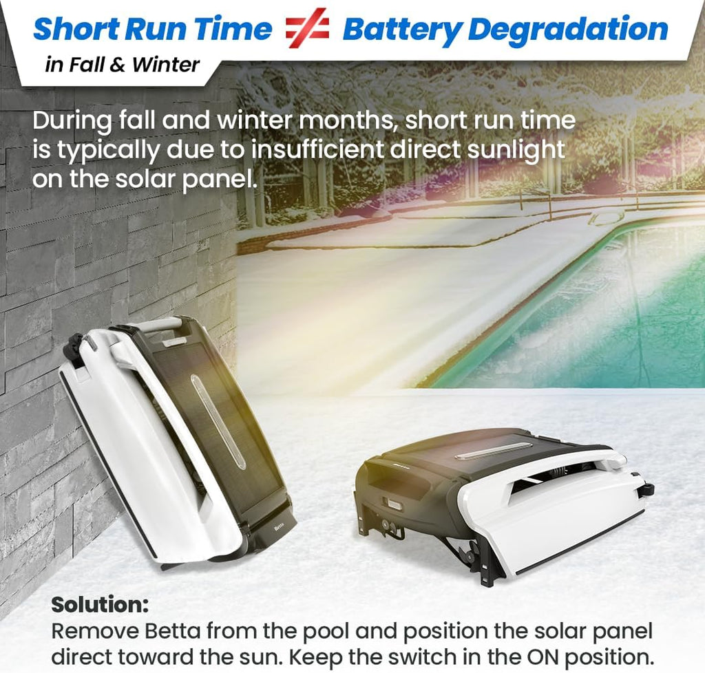 Betta Solar Powered Robotic Pool Surface Skimmer Cleaner - Betta-SE