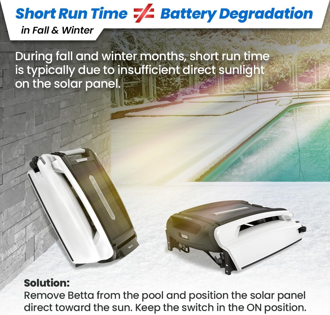 Betta Solar Powered Robotic Pool Surface Skimmer Cleaner - Betta-SE