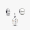 Silver Pearlescent Charm Trio
