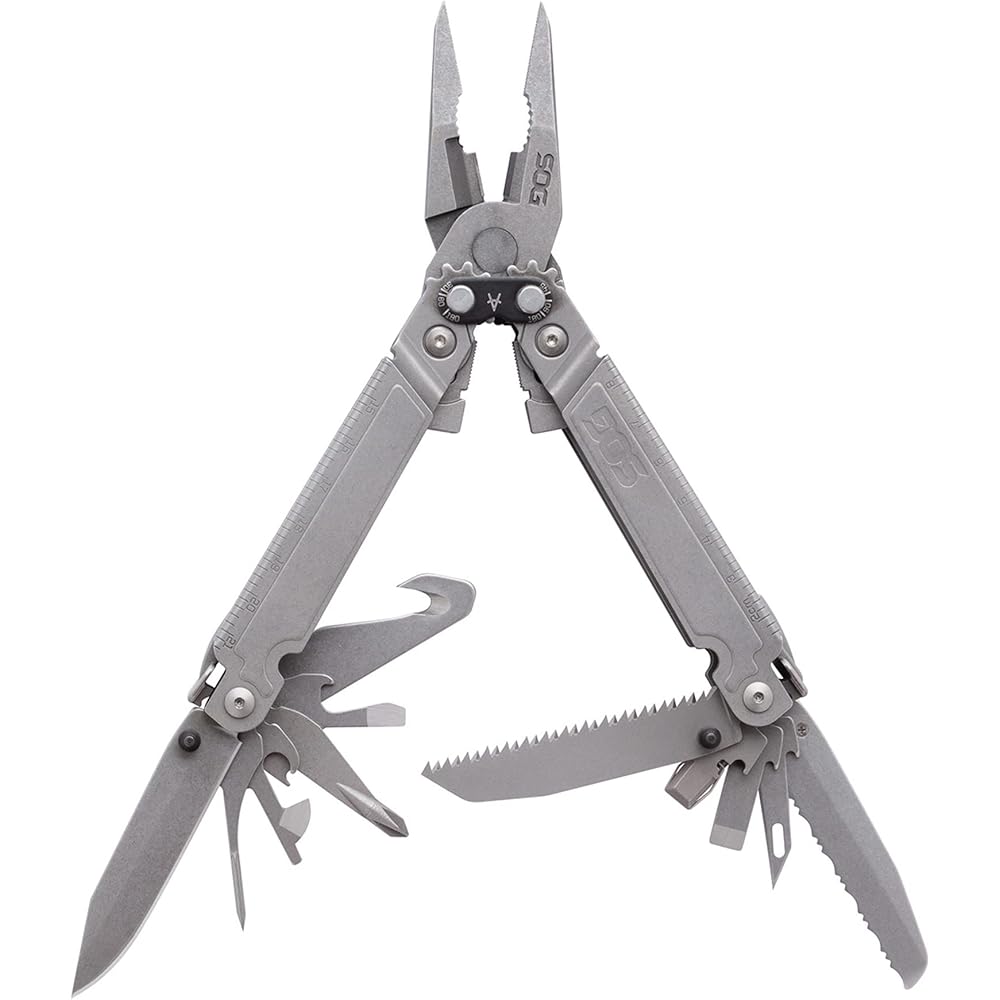 SOG Multi-Tool, Stone Wash, 21 Tools - PowerAccess Assist MT
