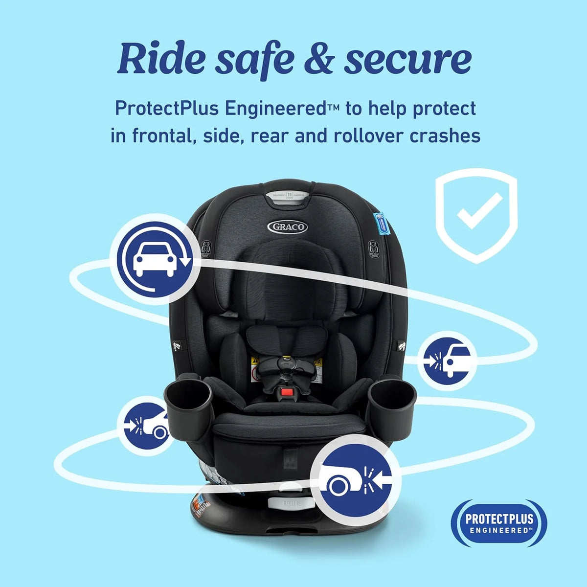 Graco Turn2Me 3-in-1 Rotating Convertible Car Seat, Cambridge 2.0 - 2215451