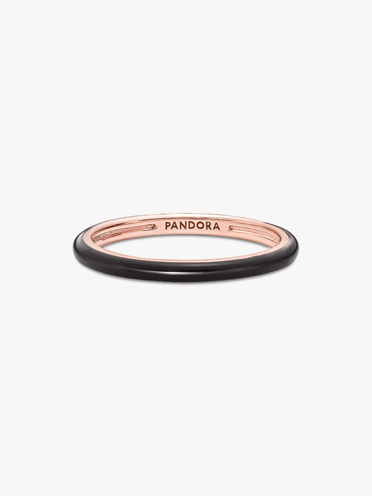 Pandora ME Black Enamel Ring