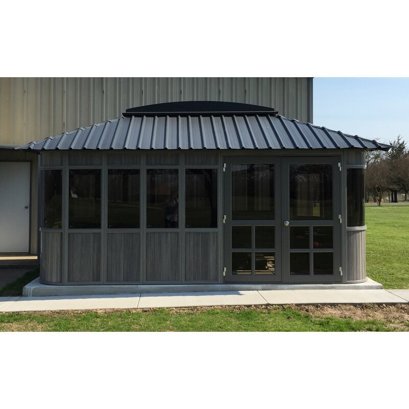 Composite PVC Patio Gazebo, 17.5-Ft. x 11.5-Ft.