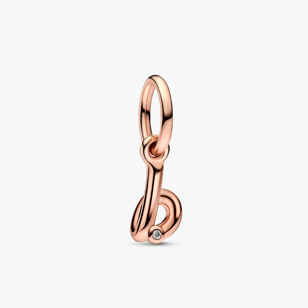 FINAL SALE - Letter B Script Alphabet Dangle Charm