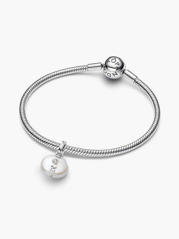 Treated Freshwater Cultured Baroque Pearl Mom Dangle Charm