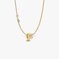 Letter F Charm Necklace