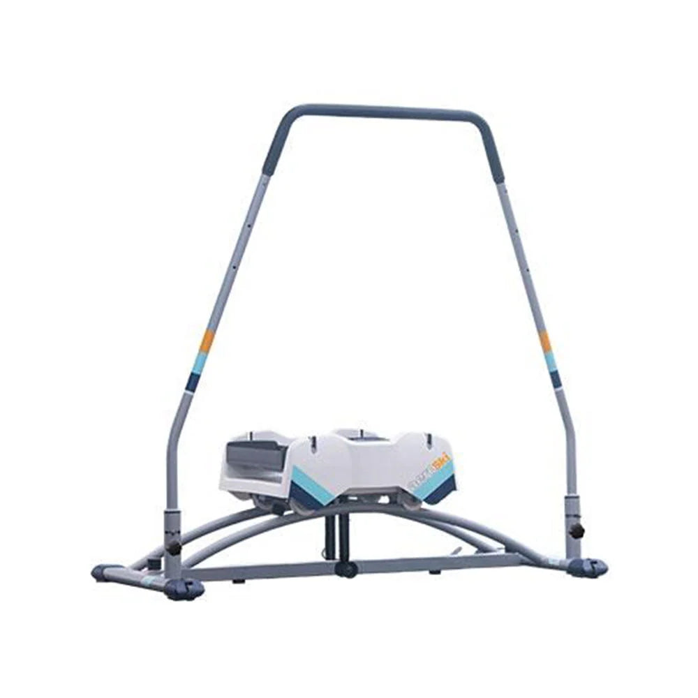 Aeroski Ski Fitness Workout Machine With Recoil Spring Resistance, Gray - 2.0
