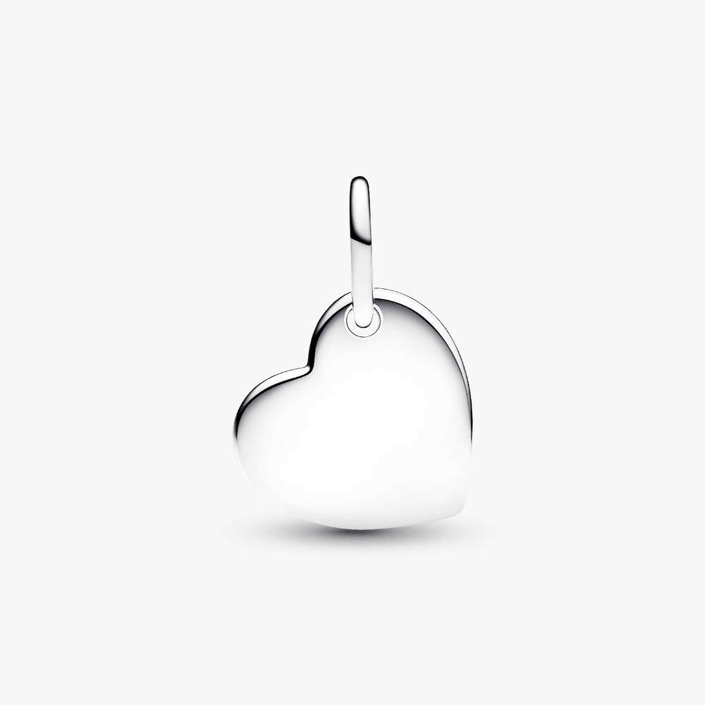 May Engravable Heart Green Stone Dangle Charm