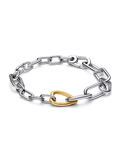 FINAL SALE - Pandora ME Two-tone Heart Openable Link Chain Bracelet
