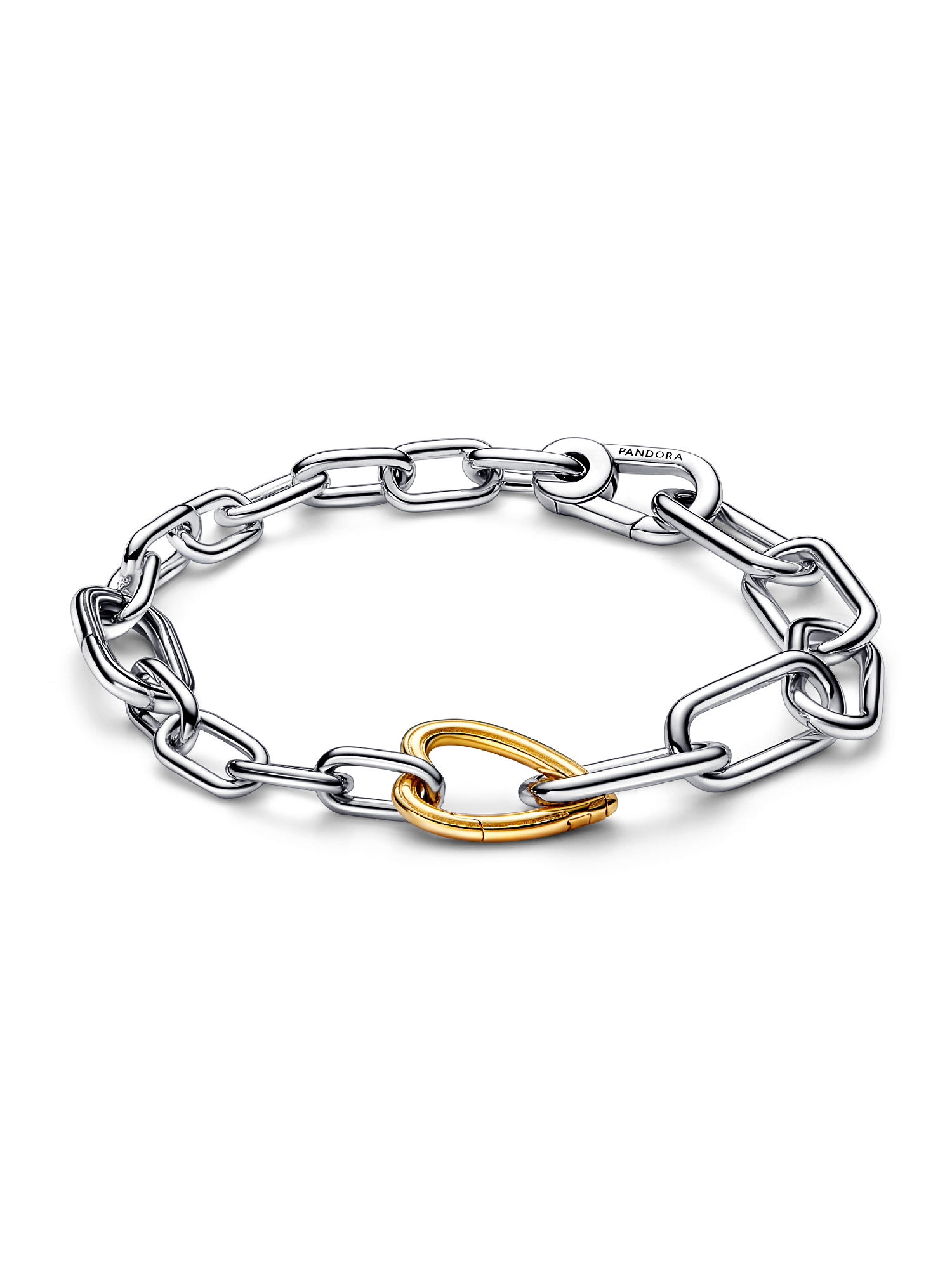 FINAL SALE - Pandora ME Two-tone Heart Openable Link Chain Bracelet