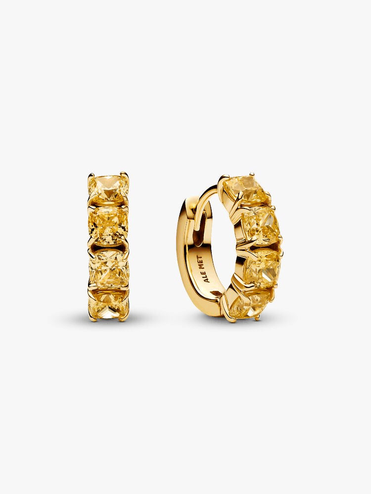 Sparkling Yellow Bracelet and Earring Set