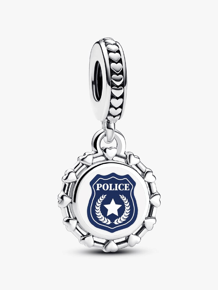 Engravable Police Dangle Charm