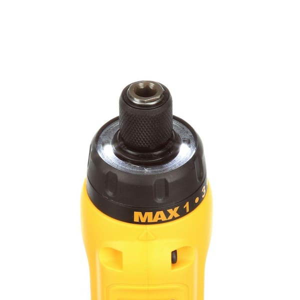 DEWALT 8V MAX Cordless Gyroscopic Screwdriver With Adjustable Handle, 2 1.0Ah Batteries, Charger And Bag