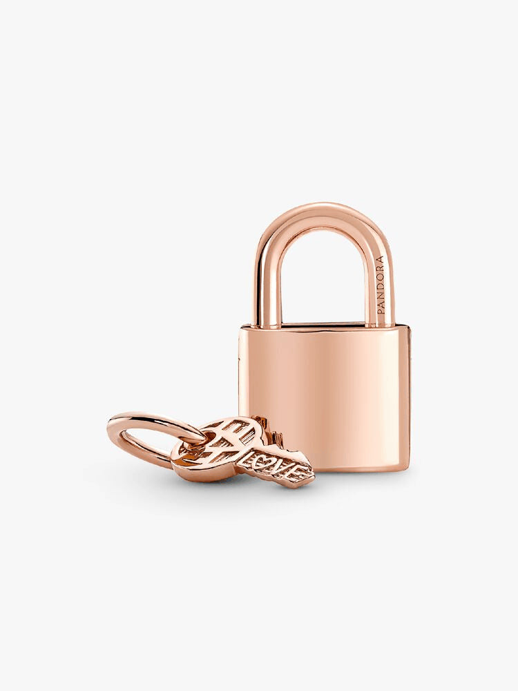 Padlock & Key Dangle Charm