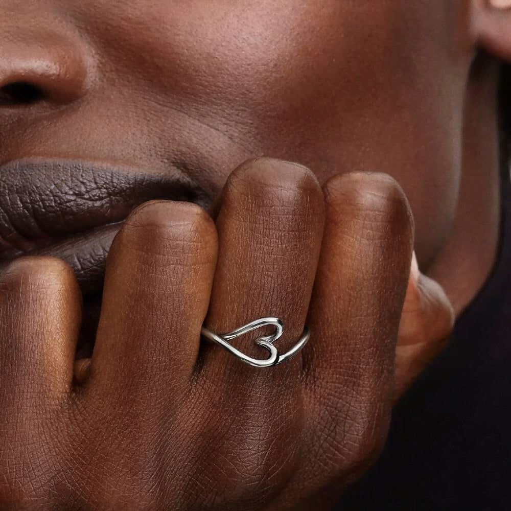 Organically Shaped Heart Small Ring