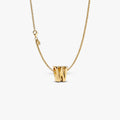 Letter W Charm Necklace